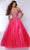 Johnathan Kayne 2825 - Off Shoulder Crystalline Evening Dress Prom Dresses 00 / Fuchsia
