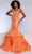 Johnathan Kayne 2835 - V-Neck Ruffle Mermaid Prom Dress Prom Dresses 00 / Orange