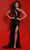 Johnathan Kayne 2852 - One-Sleeve Cut-Out Detailed Prom Gown Prom Dresses 00 / Black