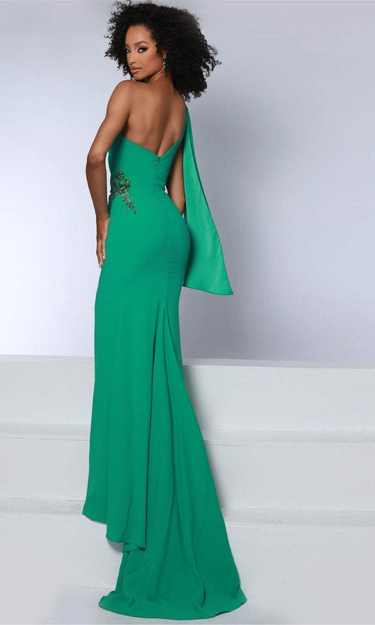 Johnathan Kayne 2864 - Crystal Accent Evening Dress with Slit