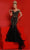 Johnathan Kayne 2866 - Cold Shoulder Mermaid Evening Dress Prom Dresses 00 / Black-Gold