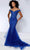 Johnathan Kayne 2866 - Cold Shoulder Mermaid Evening Dress Prom Dresses 00 / Royal