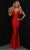 Johnathan Kayne 2868 - Crisscross Back Beaded Evening Dress Prom Dresses 00 / Red