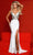 Johnathan Kayne 2869 - V-Neck Ombre Beaded Evening Dress Prom Dresses 00 / White