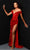 Johnathan Kayne 2878 - Low V-Neck Corset Evening Dress Wedding Dresses 00 / Red