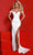 Johnathan Kayne 2878 - Low V-Neck Corset Evening Dress Wedding Dresses 00 / Soft White