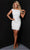 Johnathan Kayne 2885 - Bateau Neck Short Dress Special Occasion Dresses 00 / Soft White