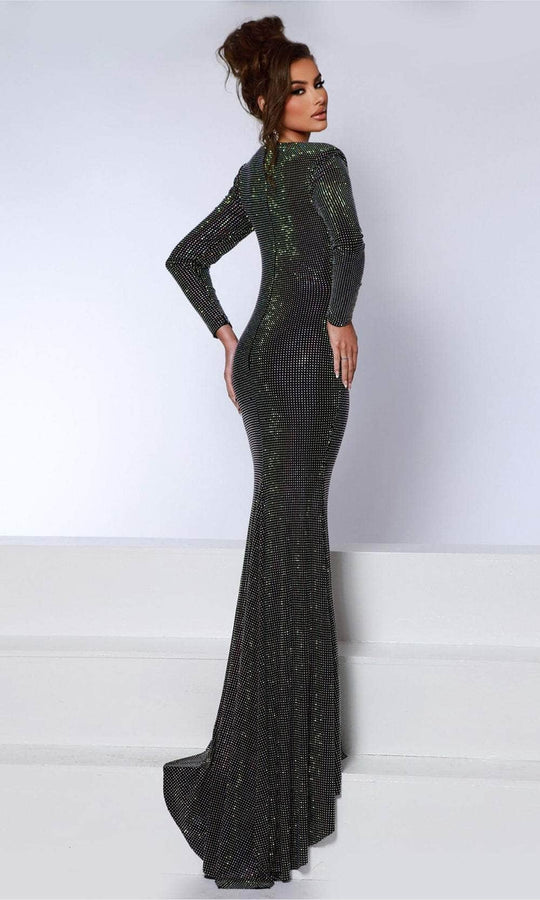 Johnathan Kayne 2901 - Beaded V-Neck Evening Dress