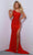 Johnathan Kayne 2911 - One-Sleeve Beaded Prom Gown Evening Dresses 00 / Red