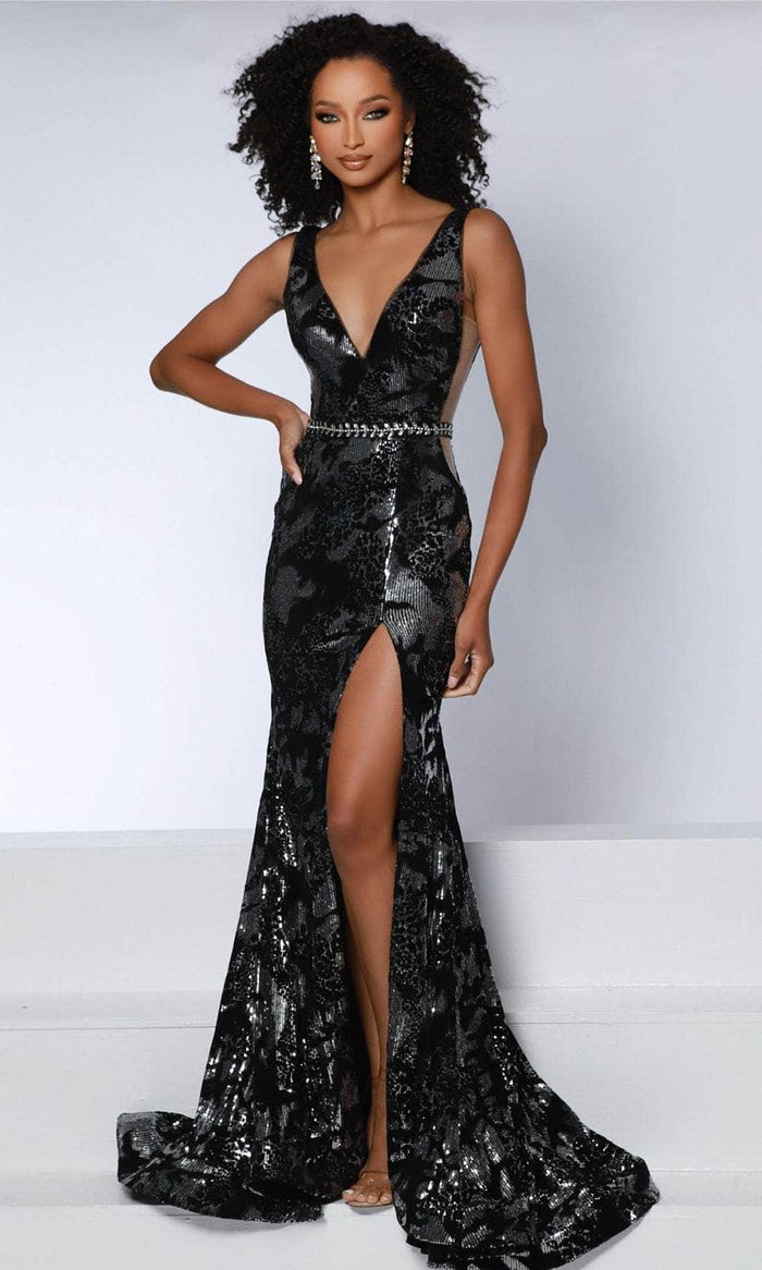 Johnathan Kayne 2919 - V-Back Sequin Evening Gown Couture Candy Johnathan Kayne 2919 - V-Back Sequin Evening Gown Couture Candy