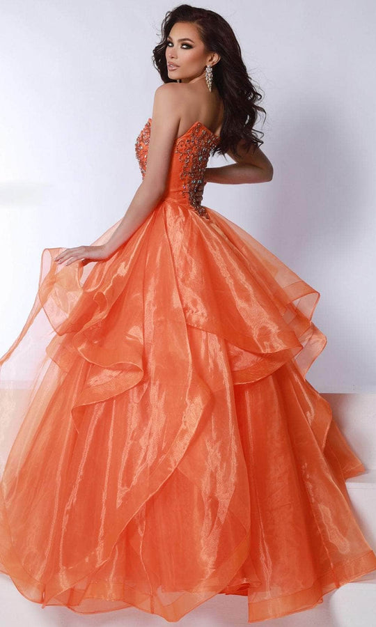 Johnathan Kayne 3036 - Strapless Layered Ruffle Ballgown