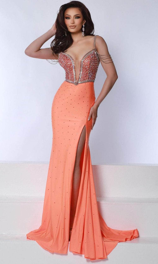 Johnathan Kayne 3111 - Cold Shoulder Low Back Prom Gown