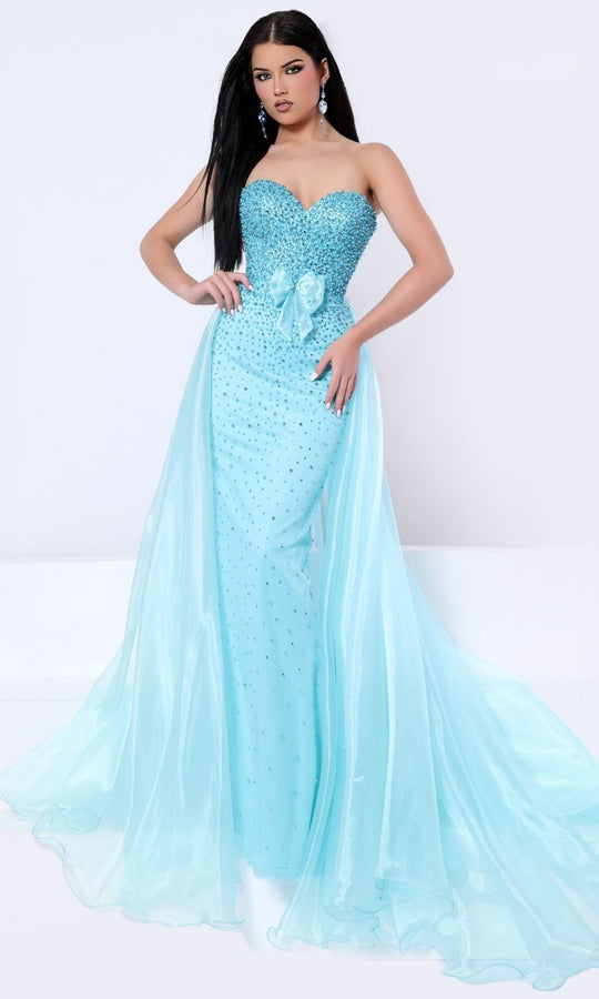 Johnathan Kayne 3356 Crystal Sweetheart Overskirt Dress