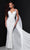 Johnathan Kayne - Cape Draped Mermaid Evening Gown 2413 - 1 pc Mint In Size 10 Available CCSALE 10 / Mint