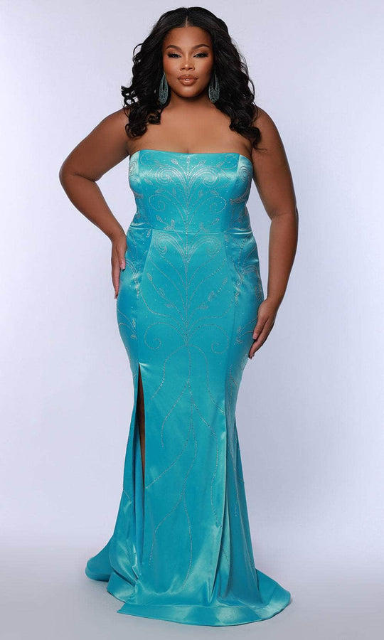 Johnathan Kayne for Sydney's Closet JK2509 - Sequin Mermaid Gown with Side Slit
