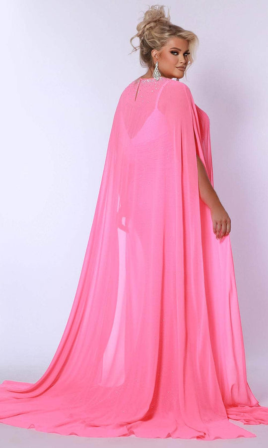 Johnathan Kayne for Sydney's Closet JK2518 - V-neck Floral Beaded Mermaid Gown