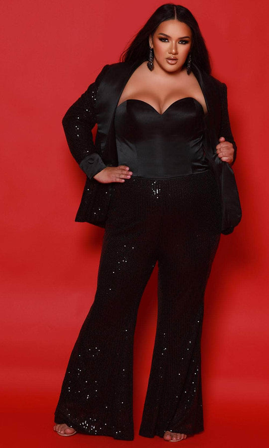 Johnathan Kayne for Sydney's Closet JK2520 - V-neck Jersey Gown with Ruched Detail