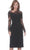 Jovani 03810SC - Illusion Asymmetric Sheath Cocktail Dress Cocktail Dresses 20 / Black
