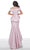 Jovani 03944SC - Off Shoulder Jacquard Evening Gown Evening Dresses