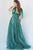 Jovani - 04634 Tie Shoulder Beaded Sweetheart A-Line Gown Evening Dresses
