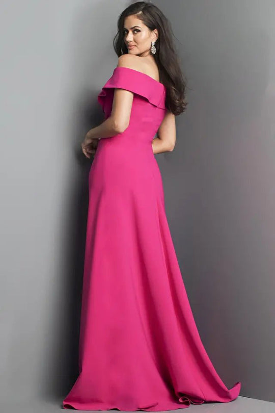 Jovani - 06746 Off-Shoulder A-line Mother of the Groom Gown