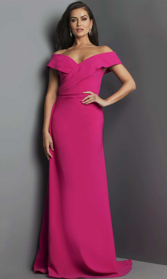 Jovani - 06746 Off-Shoulder A-line Mother of the Groom Gown