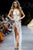 Jovani 07031 - Sleeveless Deep V-neck Evening Gown Prom Dresses 00 / WHITE/GOLD