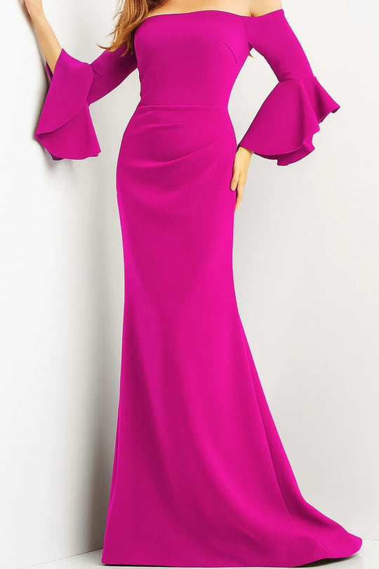 Jovani 07065 - Off-Shoulder Mermaid Mother of the Groom Dress