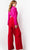 Jovani 07093 - Long Sleeve V-Neck Pantsuit Formal Pantsuits