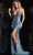 Jovani 07193 - Cut Glass Embellished Sleeveless Prom Dress Evening Dresses 00 / Light-Blue