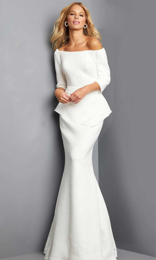 Jovani 08201 - Off Shoulder Evening Mother of the Bride Dress