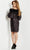 Jovani 08211SC - Feather Detailed Cocktail Dress Cocktail Dresses