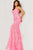 Jovani - 08481 Sequin Tie-Back Plus Size Prom Sheath Gown Prom Dresses