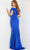 Jovani 09422 - Pleated Off Shoulder Evening Gown Evening Dresses