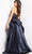 Jovani 09481 - Scoop Neck Metallic Evening Gown Evening Dresses