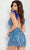 Jovani 09878 - Feathered Strap Cocktail Dress Cocktail Dresses