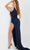 Jovani 09896 - Beaded Net Asymmetric Prom Gown Special Occasion Dress