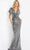 Jovani 09962SC - Knotted Waist Sequin Evening Dress Evening Dresses 8 / Black/Multi