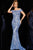Jovani - 1122 Off-Shoulder Sequined Sheath Dress Evening Dresses 00 / Perriwinkle