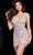 Jovani 220740SC - Glitter Embellished Sleeveless Cocktail Dress Cocktail Dresses 8 / Ice Pink