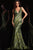 Jovani 22314 - Stripe Sequin V-Neck Prom Dress Prom Dresses 00 / Olive/Lime
