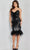 Jovani 22544 - Feather Fringed Cocktail Dress Cocktail Dresses