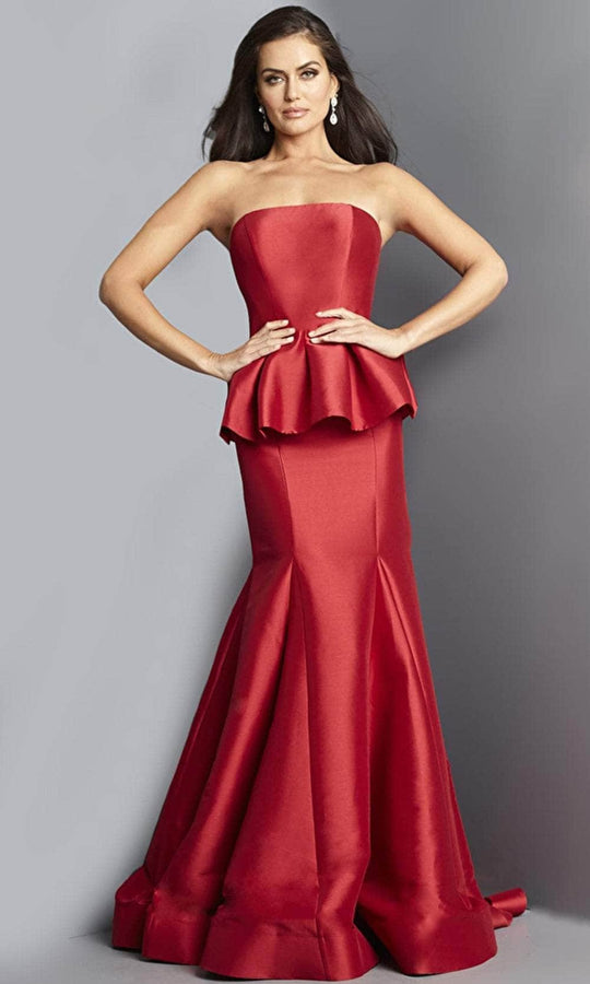 Jovani 22584 - Strapless Trumpet Evening Gown