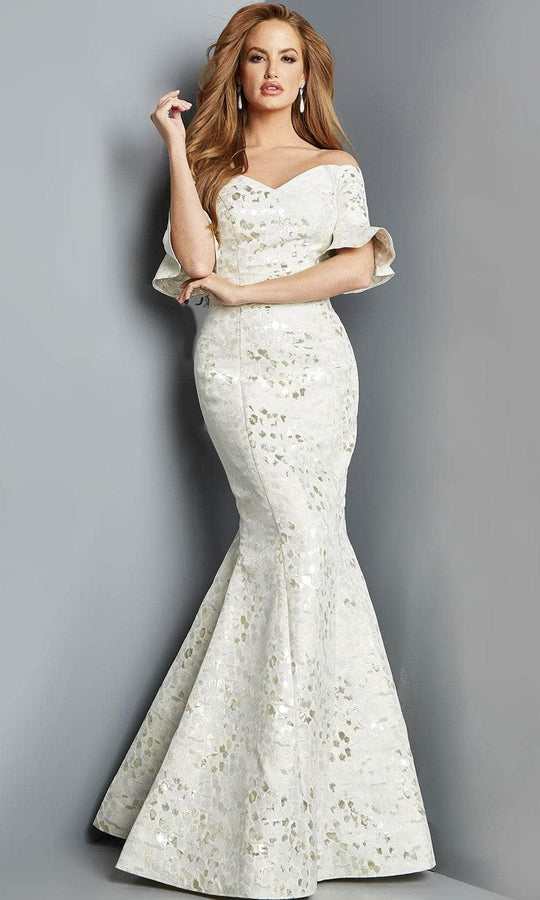 Jovani 22912 - Off Shoulder Sheath Mother of the Groom Gown