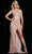 Jovani 22941 - Asymmetric Beaded Sheath Dress Evening Dresses 00 / Rose/Gold