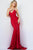 Jovani 23010 - Jewel Embellished Trumpet Prom Dress Prom Dresses 00 / Red