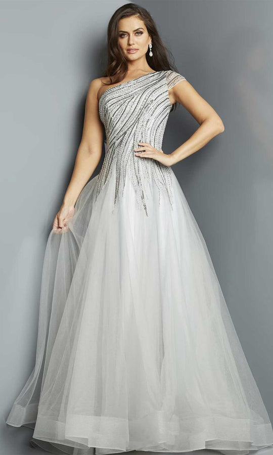 Jovani 23042 - Embellished A-Line Evening Dress
