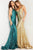 Jovani 23079 - Sequined Illusion Side Prom Gown Prom Dresses