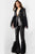 Jovani 23162 - V-Neck Sequin Feathers Pant Suit Formal Pantsuits