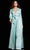 Jovani 23179 - Tie Waist Evening Dress Mother of the Bride Dresses 00 / Mint